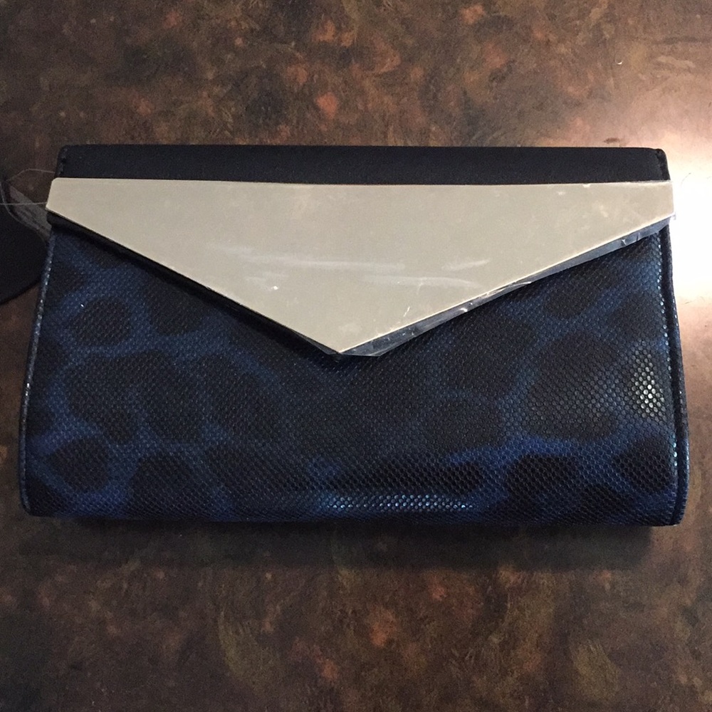 Animal print clutch